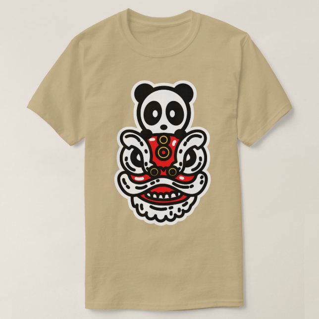 Camiseta Lion Dance Head (Frente do Design)