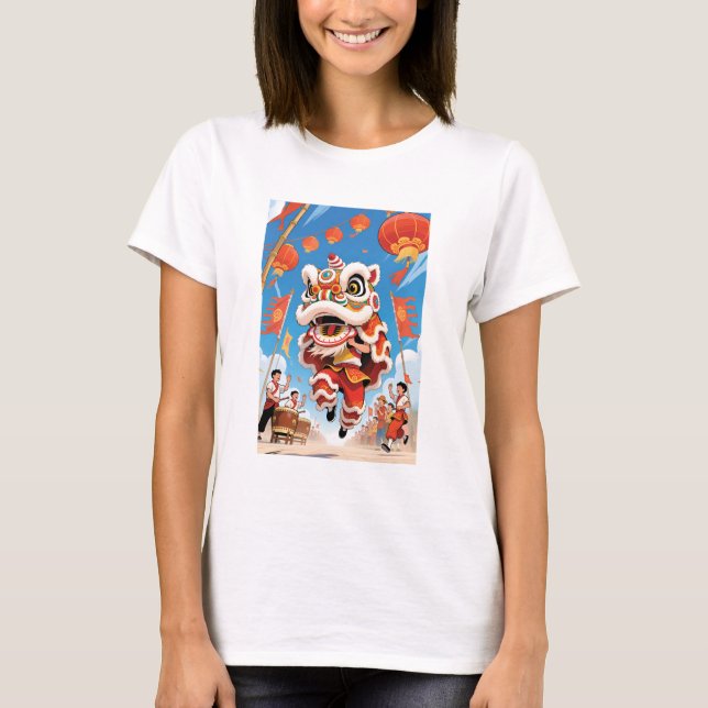 Camiseta Lion Dance Women White (Frente)