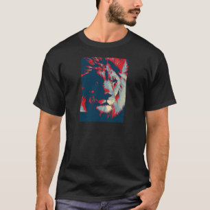 Camiseta Lion de pop Art