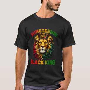 Camiseta Lion Décima Junta Rei Negro Melanin Pai Dia T
