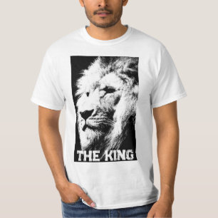 Camiseta Lion Face King Elegante Modern Mens Modelo White
