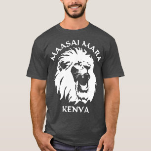 Camiseta Lion Face Maasai Mara Reserva Nacional do Quênia