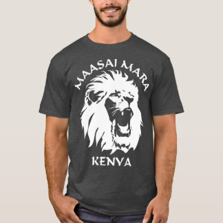 Camiseta Lion Face Maasai Mara Reserva Nacional do Quênia