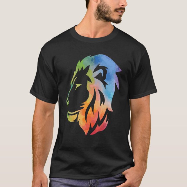 Camiseta Lion Felidae Grandes Roupas De Gato Homens Mulhere (Frente)