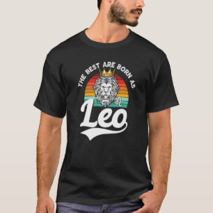 Camiseta Lion Graphic Julho Aniversário Leo Zodiac