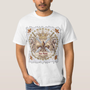 Camiseta Lion Griffin Shield Family Crest Surname
