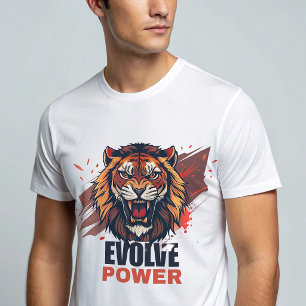 Camiseta Lion Gym – Evolve Power Beast Mode Tee