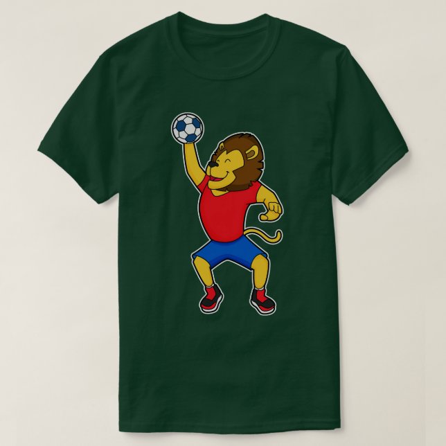 Camiseta Lion Handball Player 2 (Frente do Design)