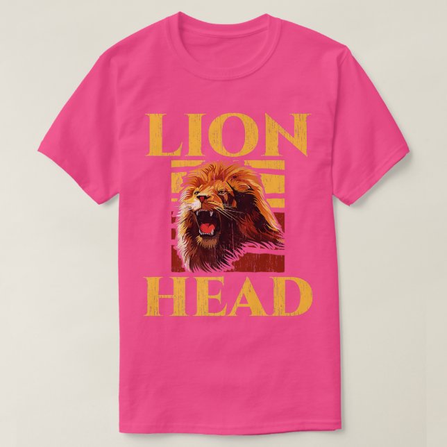 Camiseta Lion Head Safari Wildlife Animal Zookeeper Premium (Frente do Design)