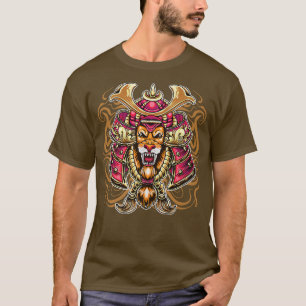 Camiseta Lion Head Samurai Warrior, Tóquio, Japonês Japão S