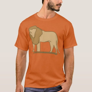 Camiseta Lion icon animal predator brown family