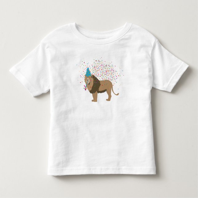 Camiseta Lion Jungle Partilhando Animais com Festa (Frente)