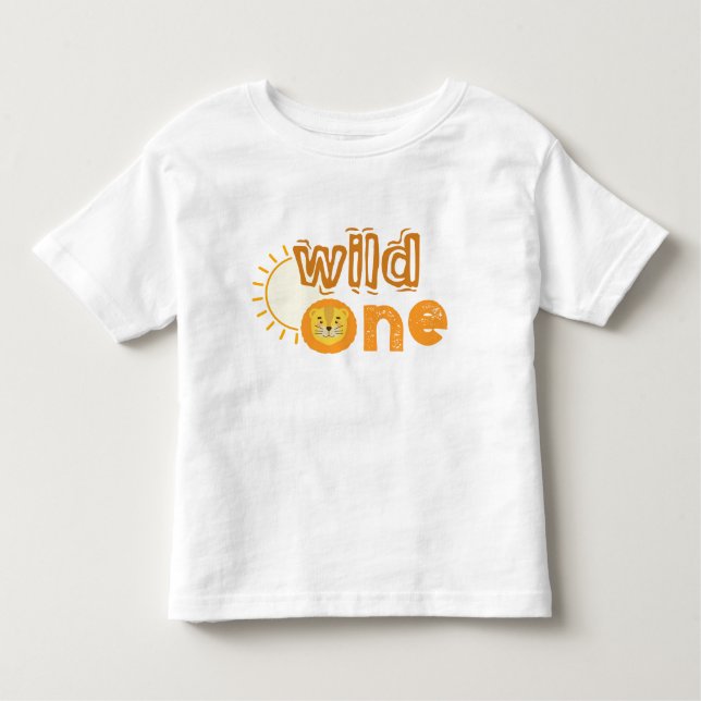 Camiseta Lion Jungle Safari Animal Selvagem Um primeiro ani (Frente)