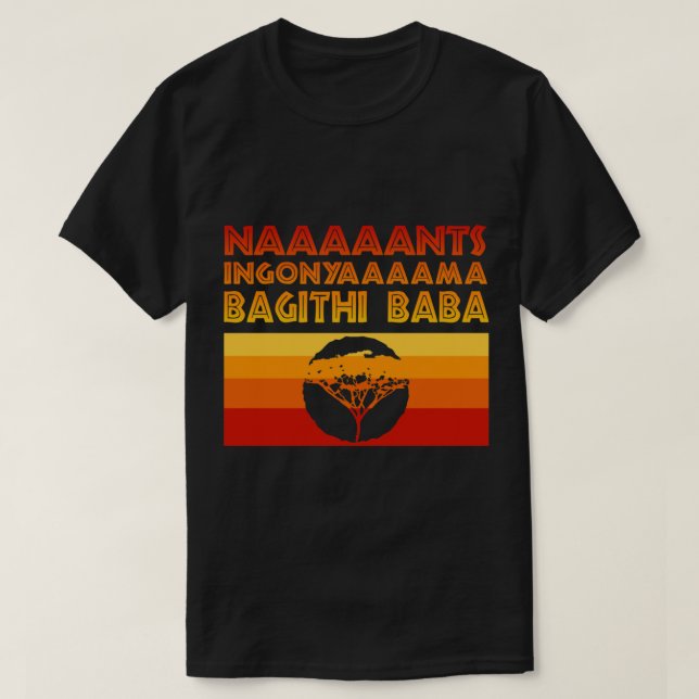 Camiseta Lion King Abrindo Chant "Nants ingonyama bagi (Frente do Design)