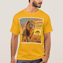 Camiseta Lion King Savanna Sunset Design