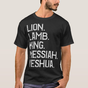 Camiseta Lion Lamb King Messiah Yeshua Christian