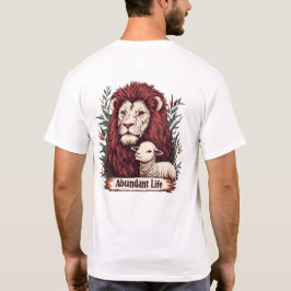 Camiseta Lion & Lamb - Vinho Abundante (Traseira)