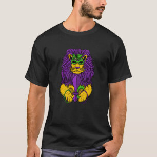 Camiseta Lion Mascarada Mask Mardi Gras Animal Carnival Pa