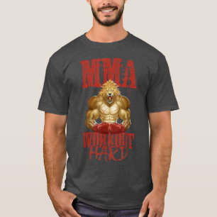 Camiseta Lion Mma Workout Boxing Martial Arts Beast Fight M