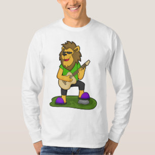 Camiseta Lion Musical Guitar Music