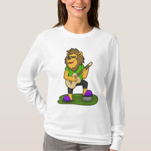 Camiseta Lion Musical Guitar Music