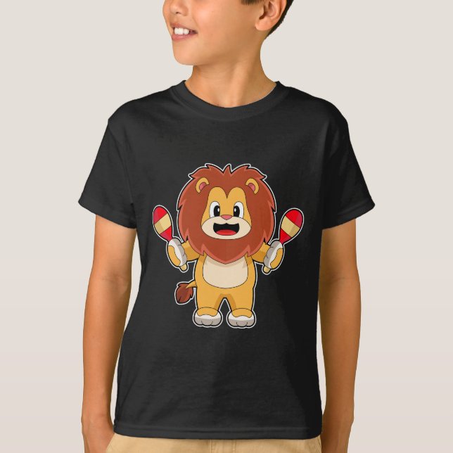 Camiseta Lion Musical Rattle Music (Frente)