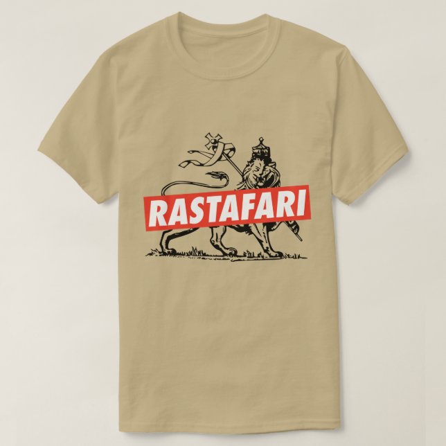 Camiseta Lion of Judah Jah Rastafari Empress Rasta Shirt (Frente do Design)