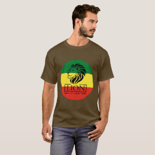 Camiseta Lion of Judah - Rasta reggae Flag Shirt -