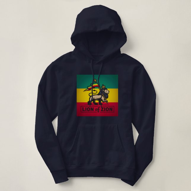 Camiseta Lion of Zion - Haile Selassie Judah rainha de (Frente do Design)
