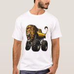 Camiseta Lion Off Road Monster Truck<br><div class="desc">Featuring a bold lion-inspired design combined with rugged off-road monster truck styling, this piece captures the strength and power of the king of the jungle in a high-energy automotive theme. The dynamic artwork blends fierce animal energy with oversized off-road truck attitude, making it a great choice for fans of monster...</div>