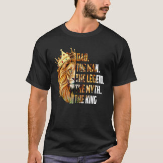 Camiseta Lion Pai O Homem O Mito A Lenda Vovô Faia