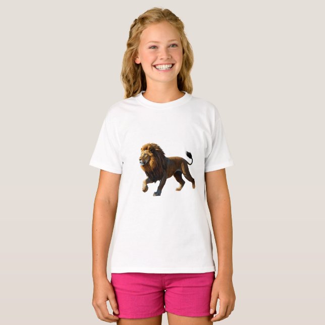 Camiseta "Lion Ronin: Tee do Guerreiro Feroz" (Frente Completa)