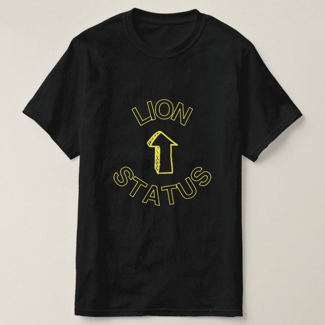 Camiseta Lion Status - Para Os Seus Homens Manguejados! (Frente do Design)