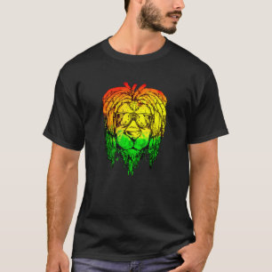 Camiseta Lion Sunglass Rastafari Dreadlock Reggaeton Ras