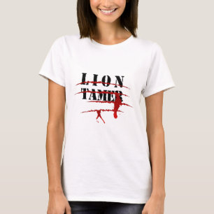 Camiseta Lion Tamer, Sangrento Ataque Animal Figurino De Ha