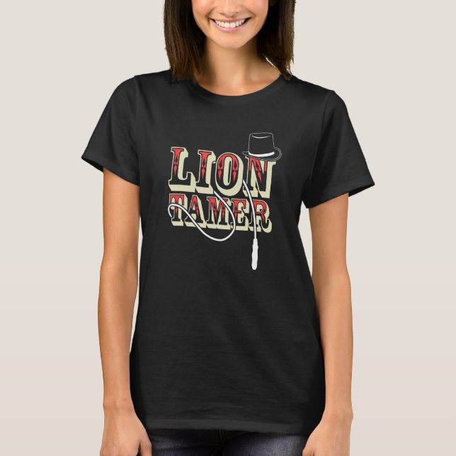 Camiseta Lion Tamer Wild Cat Circus Roupa 1 (Frente)