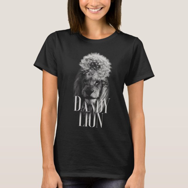 Camiseta Lion Trabalho de arte Dandy Lion (Frente)