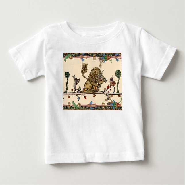 Camiseta Lion Violinista MÚSICA BESTIAL MEDIEVAL, (Frente)