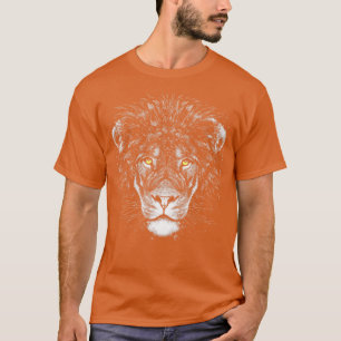 Camiseta Lion Wild Big Cat Willife Monocromatic