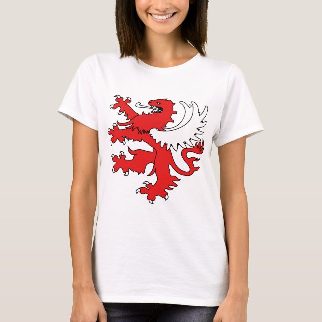 Camiseta Lion Wings - Símbolo de potência Tongue de aliment (Frente)