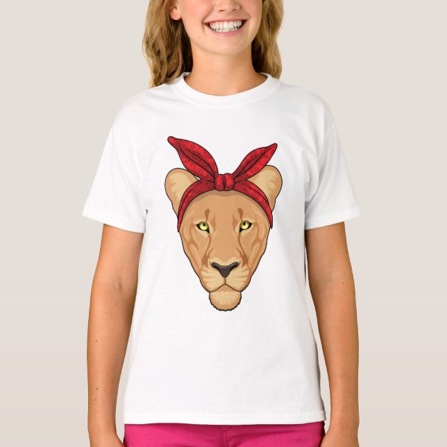 Camiseta Lioness com Bandana (Frente)