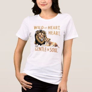 Camiseta "Lioness & Cub - Arte da Maternidade Selvagem"