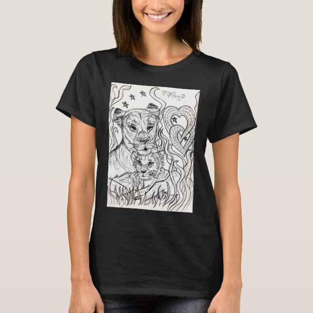 Camiseta Lioness e Cub Love (Frente)