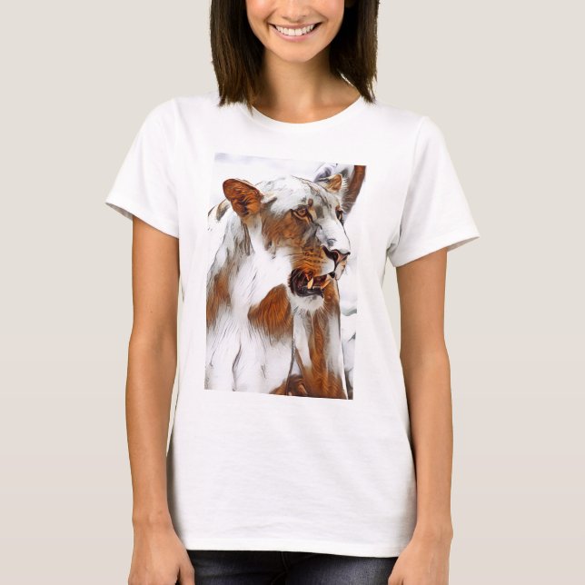 Camiseta Lioness editada digitalmente (Frente)