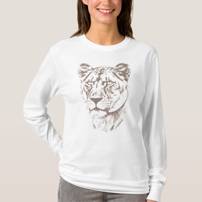 Camiseta Lioness Illustration (Frente)