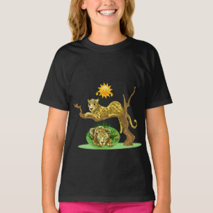 Camiseta Lioness Lion Animal com Sol