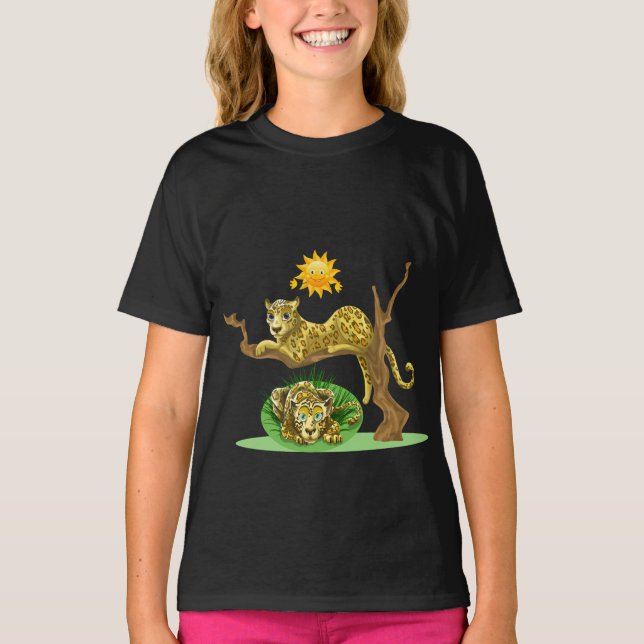 Camiseta Lioness Lion Animal com Sol (Frente)