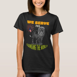 Camiseta Lions Club que servimos para mudar o mundo volunta
