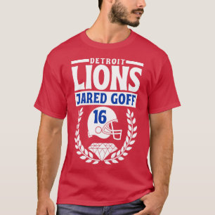Camiseta Lions Jared Goff 16 Helmet American