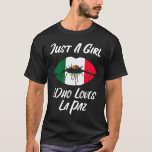 Camiseta Lip Mouth Love Mexico Flag La Paz